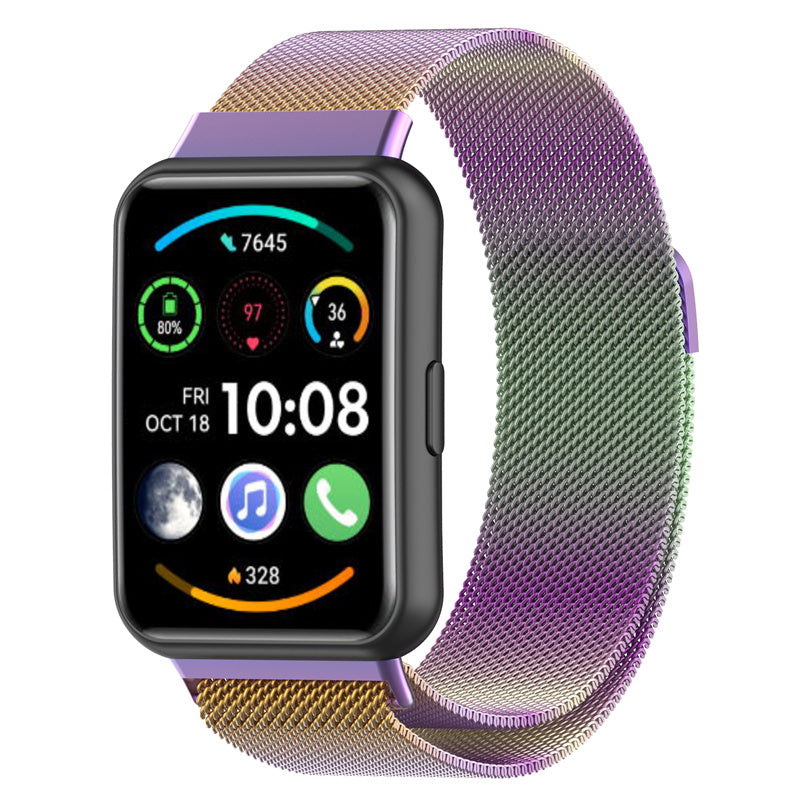 For Huawei Watch Fit 2 Watch Fit 2 Active Milanese Fine Mesh Watch Strap Stainless Steel Replacement Wrist Band For Huawei Watch Fit 2 Watch Fit 2 Active Milanese Fine Mesh Watch Strap Stainless Steel Replacement Wrist Band